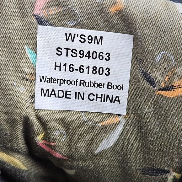 Sperry Duck Boots Womens 9 M Saltwater Quilted Black Waterproof Lace Up STS94063 - Picture 9 of 11